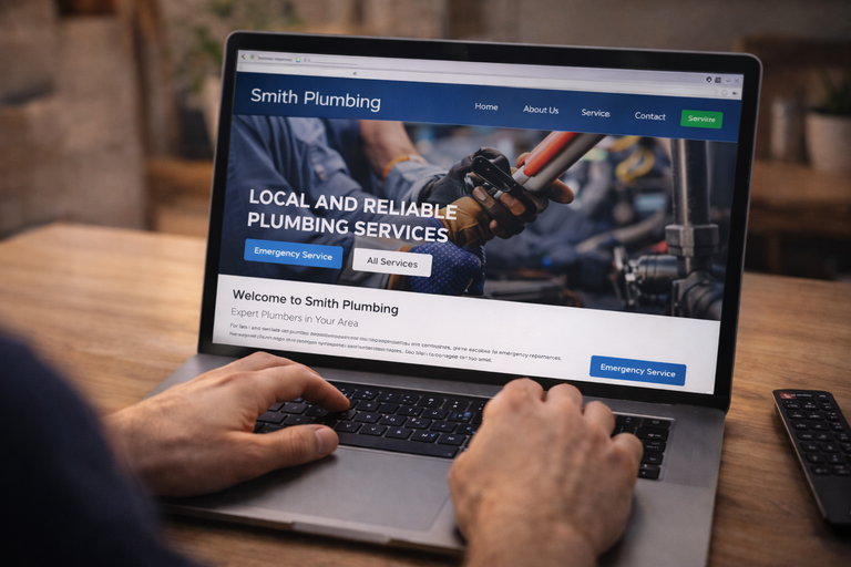 Simple website creation service